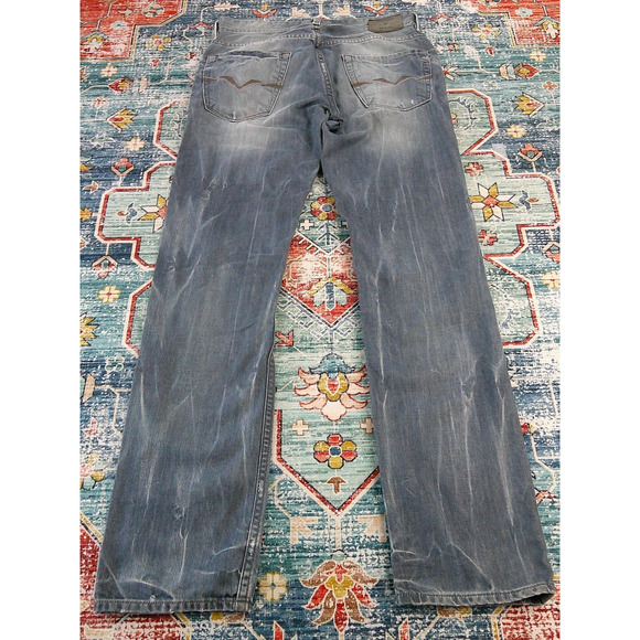 VTG Y2k Guess Jeans Robertson Slim 1981 Distressed/Purple Pocket Men's 30 X 33 - Picture 2 of 13